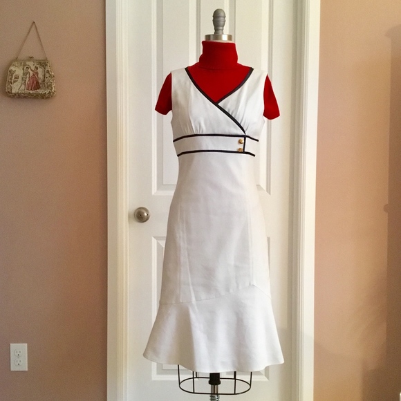 Pinup retro style fishtail wiggle/pencil dress - Picture 3 of 8